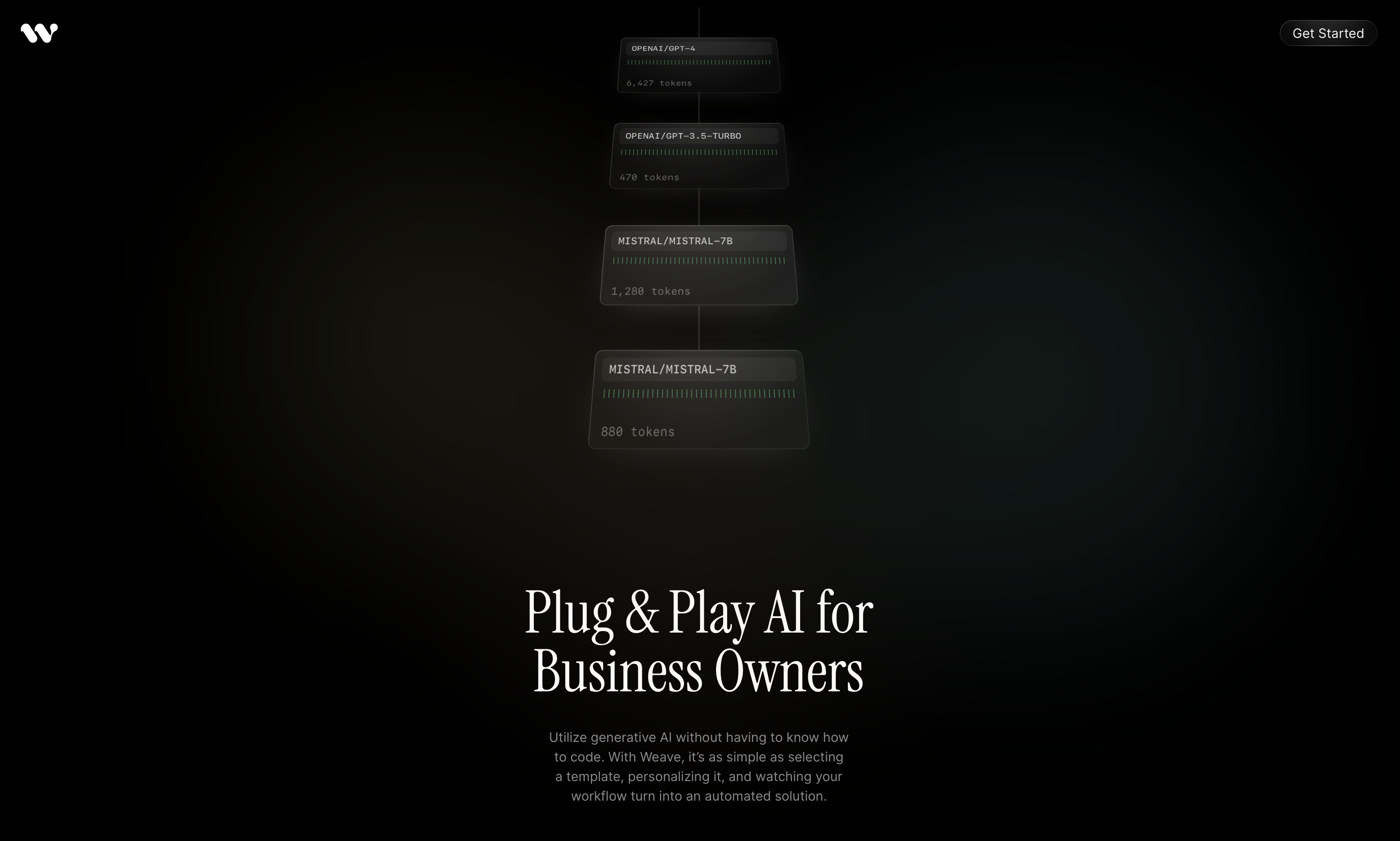 Weave workflow builder